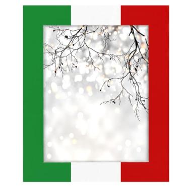 Imagem de Porta-retrato de 28 x 35 cm, bandeira mexicana, étnica, feita de madeira maciça, 28 x 35 cm, moldura para exibição de mesa e montagem na parede, para decoração de casa e ideias de presentes para a