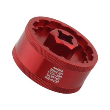 Imagem de Dynwave Extrator de Movimento Central 5 em 1 para Bicicleta, Ferramenta de Remoção de Movimento Central à Prova de Ferrugem para Pedivela Dub16T 44mm, Ideal, Vermelho