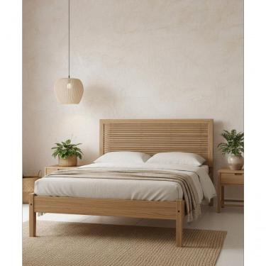 Imagem de Cama De Solteiro 1,10 X 1,90 - Madeira Maciça - Móveis De Gramado - Castanho