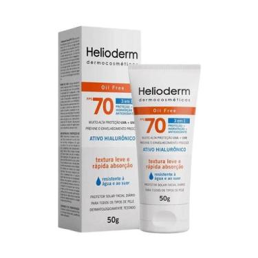 Imagem de Protetor Solar Facial Helioderm Fps70 Cor 5.0 50g - Kley Hertz