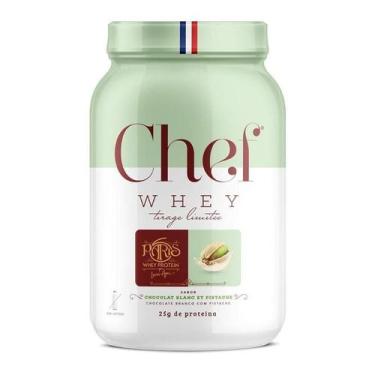 Imagem de Chef Whey Protein Concentrado Paris 6 800g Sem Lactose, Chocolate Bran