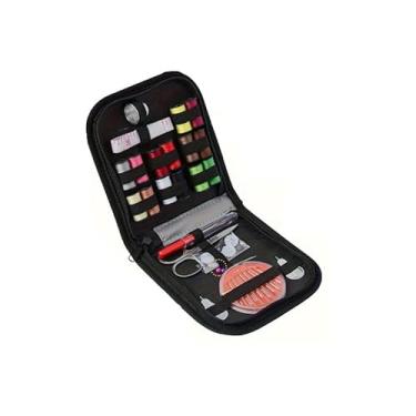 Imagem de Mini kit de costura de viagem com 27 peças – 24 fios, agulhas e acessórios para consertos pequenos e reparos de emergência