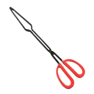 Imagem de Pinça de fogo de tesoura de ferro para lareira, fogão, fogueira, churrasqueira e manuseio de carvão