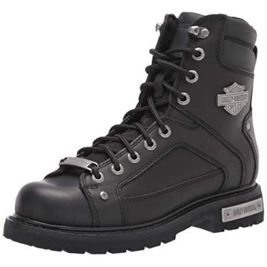Imagem de Harley-Davidson Men's Abercorn 7-Inch Black Motorcycle Lace Boots. D93340