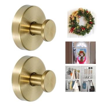 Imagem de fentar Ganchos de ventosa de aço inoxidável para chuveiro, banheiro, cozinha, porta de vidro e azulejo – resistente 6,8 kg, sem ganchos de broca, design de metal à prova de ferrugem – economia de