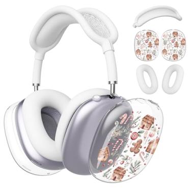 Imagem de BlHMCASE Capa de fone de ouvido para AirPods Max, capa de silicone branca para fones de ouvido para Apple AirPods Max