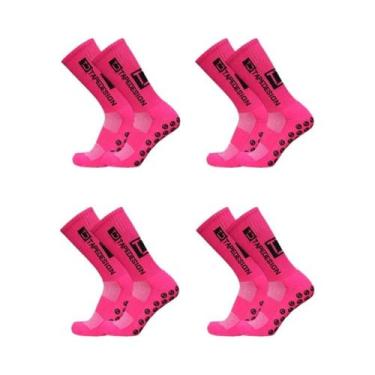 Imagem de Meias Esportivas Antiderrapantes Para Futebol Masculino Até O Meio Da 