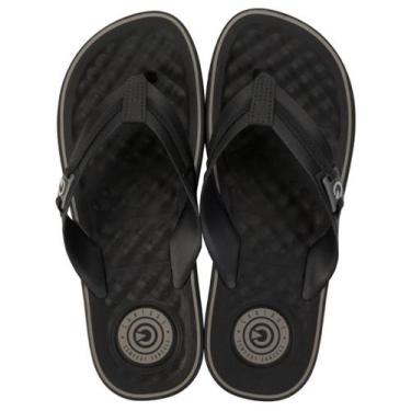 Imagem de Chinelo Masculino Cartago Arizona Conforto Leve Macio 12212, 41, Preto