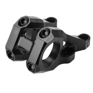 Imagem de Compatível com guidão de bicicleta DH/AM/FR MTB, fabricado em liga de alumínio CNC para downhill, com montagem direta de 31,8 mm, ideal para ciclismo BMX e ultraleve.(Black)