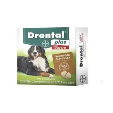 Imagem de Vermífugo Remédio Cães Dois Comprimidos 35kg Elanco