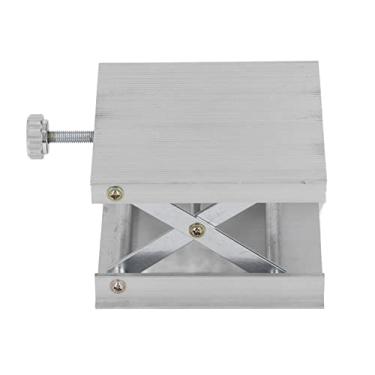 Imagem de Alomejor Mesa Elevatória, Plataforma Elevatória Nivelada, Macaco Manual de Laboratório Em Liga de Alumínio Com Capacidade de 60 Kg, Elevador de 3,4 pol. para Experimentos de Laboratório