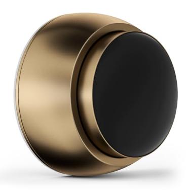 Imagem de Protetor de parede de batente de porta com cabeça de silicone, protetor de parede de maçaneta de porta de alumínio, tecnologia de absorção de choque de mola, batentes de porta de 4,16 cm para parede