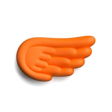 Imagem de Descanso de pulso de silicone para mouse com superfície lisa e base de poliuretano antiderrapante, descanso ergonômico de espuma de memória, almofada de apoio de pulso com asas de anjo fofas para