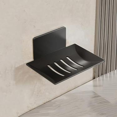 Imagem de Suporte de sabão de aço inoxidável para chuveiro - Bandeja protetora de sabão à prova de ferrugem com drenagem, suporte de esponja para banheiro, pia de cozinha