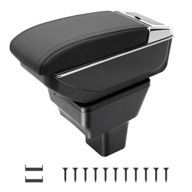 Imagem de YJYWZH Apoio De Braço Automotivo Compatível Com Nissan Versa 2020-2024, Organizador Dupla Camada 7 Usb, Console Central Porta-Copos E Braço, Acessórios Automotivos