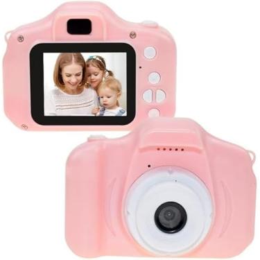 Imagem de Camera Infantil Digital Filmadora Mini Maquina Fotografa E Filma Tira Foto De Verdade (Rosa)