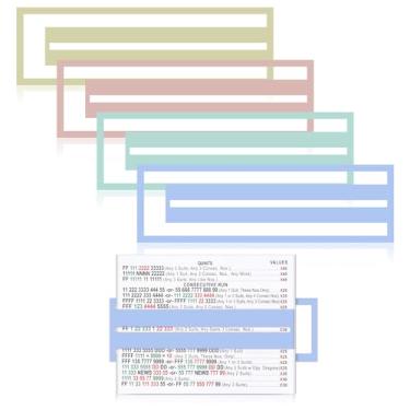 Imagem de Seenelling 4 Pcs Mahjong Line Reader Clip for Mahjong Card Line Finder Strips Guide Accessories Rules Helper and Gifts for Beginners Players Travel Parties Game Nights(Pastel Color)