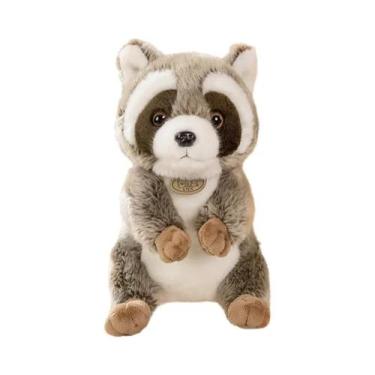 Imagem de Brinquedo De Pelúcia Kawaii De Guaxinim Com Sinos, Boneco De Animal De