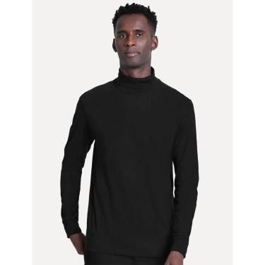 Imagem de Blusa Aramis Masculina Manga Longa Regular Gola Alta Preta-Masculino