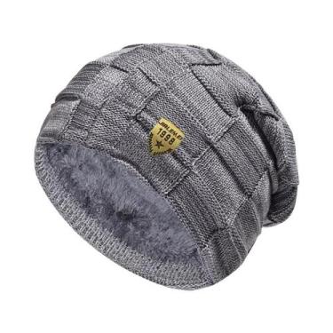 Imagem de Gorro De Inverno Unissex Tricotado Com Cachecol E Máscara, Boné De Mar