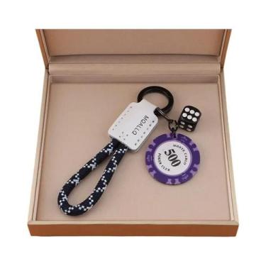 Imagem de Chaveiro De Casino Com Fichas De Poker E Dados, Presente Único De Jogo