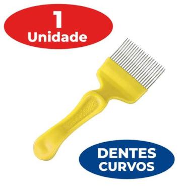 Imagem de Garfo Desoperculador 21pin Modelo Curvo Favos Mel Apicultura - ARBORET
