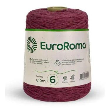 Imagem de Barbante EuroRoma 600g Fio 6 Cor 1050 Bordô 610 Metros