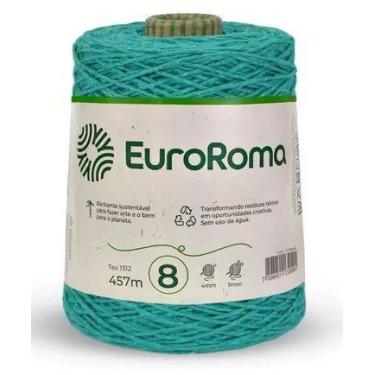 Imagem de Barbante EuroRoma 600g Fio 8 Cor 810 Verde Água Escuro 457 Metros