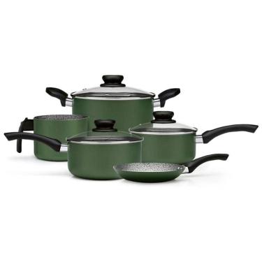 Imagem de Conjunto De Panelas Maximum Stone Plus 5 Peças Panelux Verde