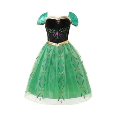 Imagem de Fantasia De Princesa Elsa, Anna E Rapunzel Para Meninas, Vestido Para 
