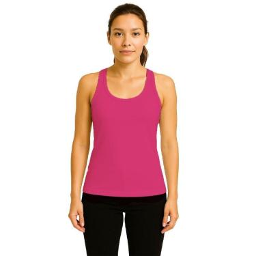 Imagem de Camiseta Regata Feminina Lisa Dry Academia Fit-Feminino