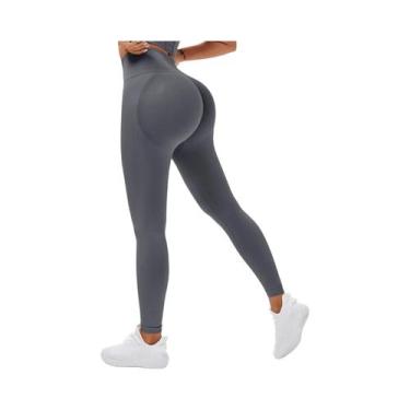 Imagem de Leggings Slim Sem Costura De Cintura Alta Para Mulheres, Fitness, Yoga