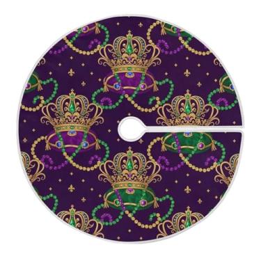 Imagem de ATTX Saia de árvore de coroa de carnaval de 90 cm - decoração festiva para festas de ano novo e carnaval #52