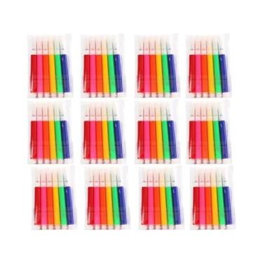 Imagem de Marcadores De Aquarela Mini De 6 Cores, Pacote De 12/24 Para Estudante