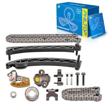 Imagem de PHILTOP Kit de corrente de distribuição de motor para Malibu, Malibu Limited, Equinox, Envision, Terrain, Impala, Colorado, Acadia, ATS, Regal, CTS, Camaro, Blazer, Regal Sportback, Canyon, Regal