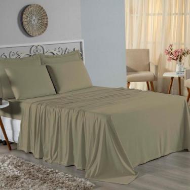 Imagem de Jogo de Cama Solteiro Nobre 3 Peças Lençol com Elástico de 30cm de Alt