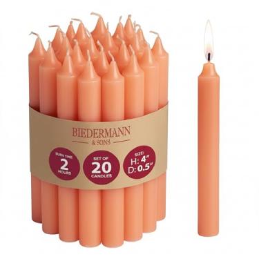 Imagem de Biedermann & Sons Velas Chime ou Árvore Caixa com 20 unidades, Laranja