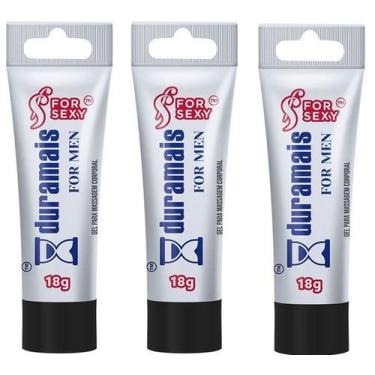 Imagem de 03 Gel Anestésico Extra Forte Dessensibilizante Duramais 18g - for sex