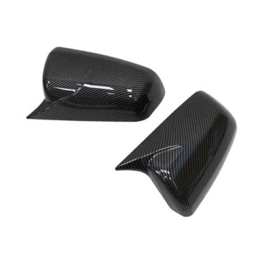 Imagem de Capa Para Espelho Lateral De Carro, Preta Brilhante, Padrão De Fibra De Carbono, Compatível Com Mitsubishi Lancer X10/EX/EVO 2013-2016(Carbon Fiber Pattern)