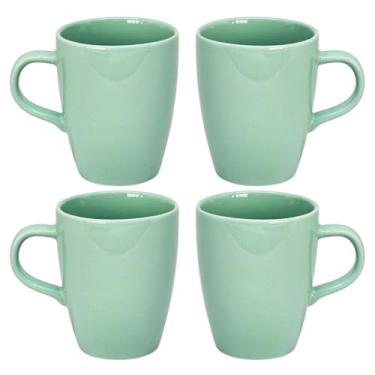 Imagem de Kit de 6 Canecas de Porcelana 230ml – Ideal para Café, Chá, Cantinho do Café, Recepções e Presente (4 Tifani)