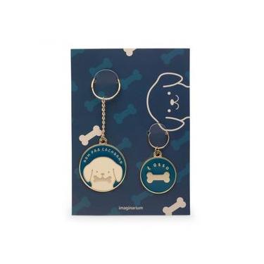 Imagem de Chaveiro e Placa Pet Bom Pra Cachorro Único