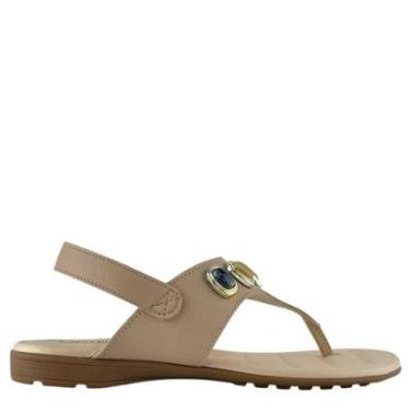 Imagem de Sandália Rasteira Modare Feminina Conforto com Pedras-Feminino