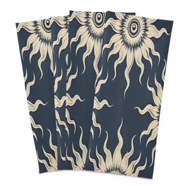 Imagem de xigua Suns and Eyes Conjunto de 4 panos de prato de cozinha, macios e altamente absorventes de secagem rápida para limpeza de pratos e limpeza manual, 71 x 45 cm