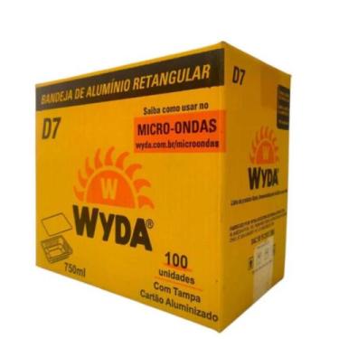 Imagem de Embalagem de Alumínio Wyda 750ml D7 Tampa Cartão com 50 unidades