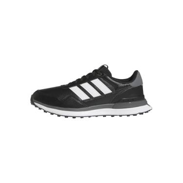 Imagem de adidas Tênis masculino de golfe, Core Black/Ftwr Branco/Cinza Quatro, 43