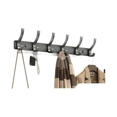 Imagem de Suporte De Toalhas De Alumínio Montado Na Parede, Cabideiro Para Porta