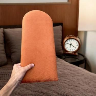 Imagem de Cabeceiras Nuvem Decoração Estofada Cama Casal Queen King Solteiro (Terra-Cota,CAMA KING - 10 PLACAS)