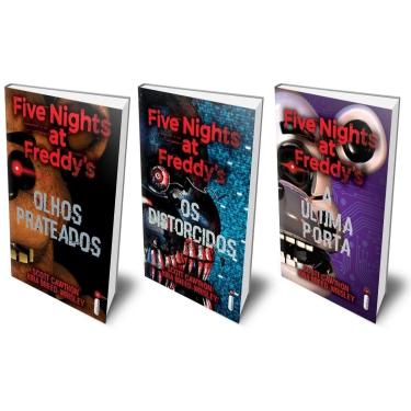 Imagem de Kit Five Nights at Freddy's Olhos Prateados Os Distorcidos e A Última Porta Fnaf Capa Comum