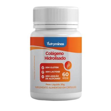 Imagem de Colágeno Hidrolisado Nutryminas 60 Cápsulas  Suplemento Alimentar