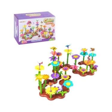 Imagem de Brinquedo De Construção De Jardim De Flores Para Crianças De 3 a 6 Ano